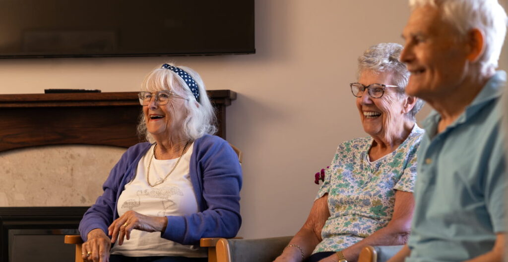 seniors laughing